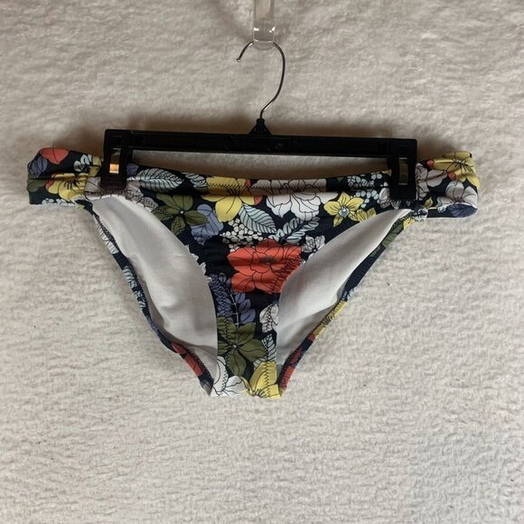 Jessica Simpson Bikini Bottoms Women's Large Tropical Side-Shirred Hipster S9476 - Picture 1 of 8